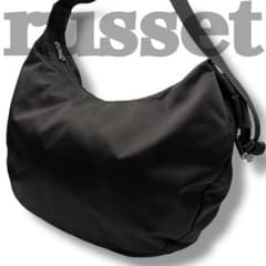 ☆即完品☆【russet】ハーフムーン ラウンド ビッグ ショルダーバッグ 