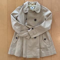 MAHALO様専用　ユニクロ 130 トレンチコート ベージュのサムネイル