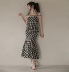 正規品】andmary Cecily check long dress - メルカリ