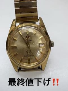 【動作確認済】RADO ゴールド 手巻き時計 日付表示付き　レトロ　ラド― RADO Golden Horse 自動巻き時計 ゴールド - メルカリ