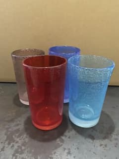 琉球グラス　琉球ガラス　4点セットのサムネイル