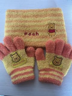 くまのプーさん キッズ 手袋 ネックウォーマー セットのサムネイル