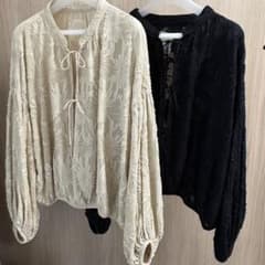TODAYFUL ジャガードバルーンブラウス 2枚セット TODAYFUL ジャガードバルーンブラウス 2枚セット - メルカリ
