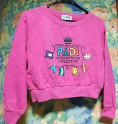 PADI トレーナー ピンク Under Sea World ショートスタイル