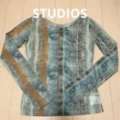 STUDIOUS アートストライプスキントップ　シアートップスのサムネイル