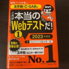 【玉手箱・C―GAB編】 これが本当のWebテストだ! (1) 2023年度版のサムネイル