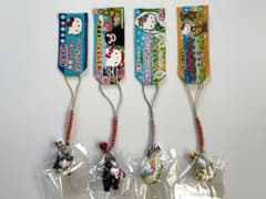 ご当地キティまとめ売り】ハローキティ 根付けストラップ 4個セット