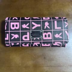 PLAYBOY ロゴ長財布 ブラック/ピンクのサムネイル