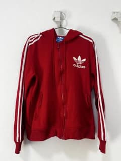 adidas ジップフードジャージのサムネイル