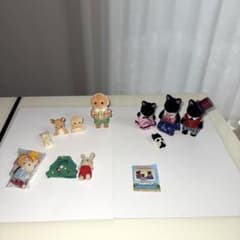 シルバニアファミリー　ほしぞらネコファミリー　➕　トイプードルのお父さん　他子供のサムネイル