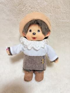 希少Monchhichi ぬいぐるみ ベレー帽スタイルのサムネイル