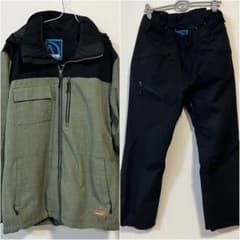 ARBN nature メンズ スノーボードウェア 上下セット Mサイズ カーキ ARBN nature メンズ スノーボードウェア 上下セット Mサイズ カーキ