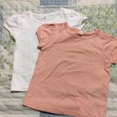 美品☆無印良品パフスリーブTシャツ 2枚のサムネイル