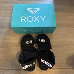ROXY 黒 サンダル 24cmのサムネイル