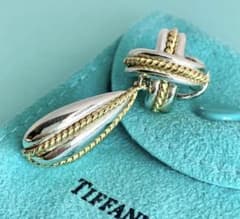 TIFFANY シグネチャー イヤリング コンビ k18 sv925 - メルカリ