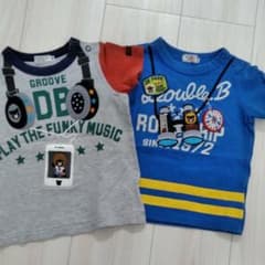 ミキハウス ダブルビー Tシャツ　セットのサムネイル