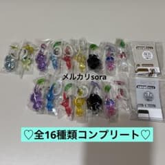 匿名配送　ガチャ　ピクミン　めじるしアクセサリー1・2 全16種　コンプリート ◇匿名配送◇ピクミン めじるしアクセサリー1&2 《16種》コンプリート