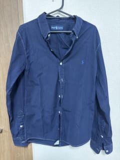 ラルフローレン(RalphLauren)ネイビー コットン ボタンダウンシャツのサムネイル