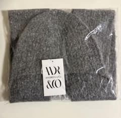 ANDREA & Co. グレー ニットマフラーのサムネイル