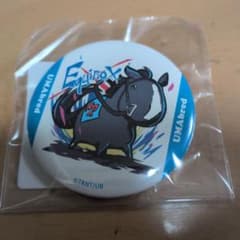 DMMスクラッチ UMAbred Wチャンス賞 イクイノックス 長方形缶バッジ Equinox 缶バッジ イクイノックス 競馬 DMMスクラッチ 日本ダービー
