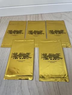 遊戯王 The Movie 光のピラミッド プロモ 未開封 金パック×5 - メルカリ