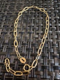幅3mm❤︎Au750 k18イエローゴールド ペーパークリップ ブレスレット着 