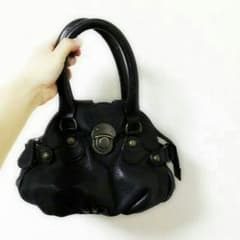 ミニ革バッグ 黒のサムネイル