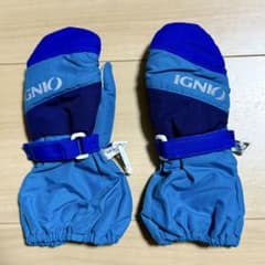 IGNIO イグニオ★手袋 ミトン スノーグローブ 子供 80cm 90cm 青