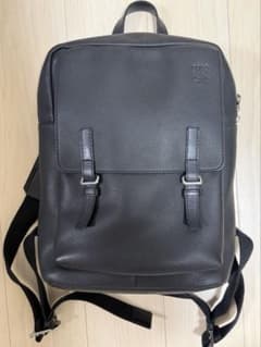 LOEWE ロエベ ミリタリー バックパック ソフトグレインカーフ ブラックのサムネイル