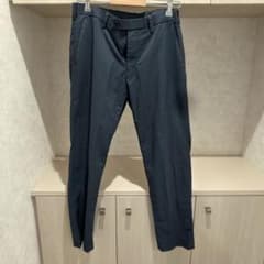 メンズ スラックス パンツ ネイビーのサムネイル