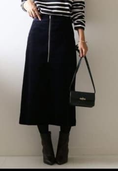 Spick & Span フトコール フロントZIPスカートのサムネイル