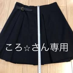 美品！ユニクロ/紺色/プリーツスカート140位のサムネイル