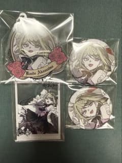 ダンガンロンパ 15周年 カード 缶バッジ アクリルキーホルダー 赤松楓