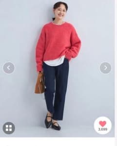【美品】green label relaxing アルパカセーター　ピンク