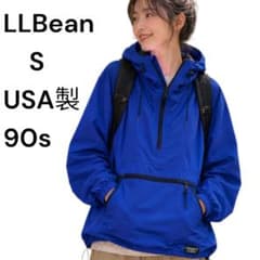 C*o様 80.90's LLBeanアノラックパーカー USA製　ブルーM 90s LLBean USA製 アノラックパーカー ブルー S ⭐️極美品 - メルカリ