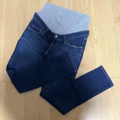 マタニティ　デニムパンツ ブルー　Mサイズ