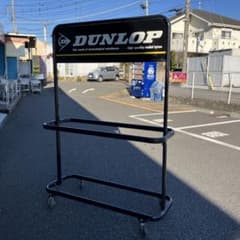 ①DUNLOP ダンロップ タイヤラックキャスター付き 大型 タイヤ収納
