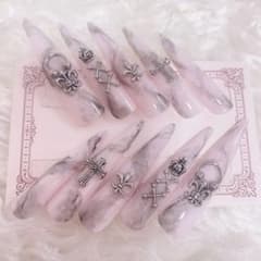 ♡ 地雷系 量産型 ネイルチップ 現品 ♡のサムネイル