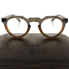 Lesca Pica レスカ ピカ クラウンパント グレー コニャック メガネ