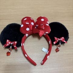 ディズニー ミニー カチューシャ ドット　イヤリング付きのサムネイル