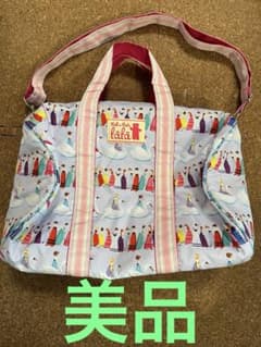 美品】fafa ボストンバッグ 型ショルダーバッグ スワン柄 2way - メルカリ