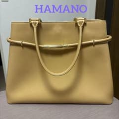 最終】濱野皮革工芸 ハマノ レザーハンドバッグ 皇室御用達 美品