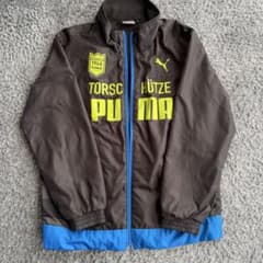 PUMA フルジップジャケット 130cm 黒/青のサムネイル
