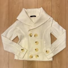 Enagy ショールカラー ニットジャケット ホワイトのサムネイル