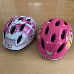キッズ 子供用 自転車ヘルメット　女の子向け　2個セット　サイズ50cm前後のサムネイル