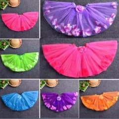 新品可愛いオレンジの花のスカート♡のサムネイル