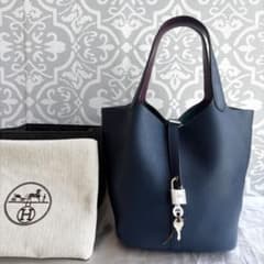 HERMES エルメス ピコタンロックMM エクラ ディープブルー アネモネ