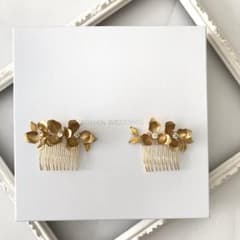 ゴールドフラワーヘッドドレス　ANNAN WEDDINGのサムネイル