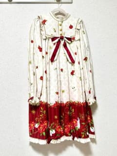 【要確認】メタモルフォーゼ 風花の雪うさぎ 和柄ワンピース ヘアアクセ タイツ付 要確認】メタモルフォーゼ 風花の雪うさぎ 和柄ワンピース ヘアアクセ