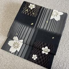 京都　洛陽織物　さくら柄　袋帯　リバーシブル 京都 洛陽織物 さくら柄 袋帯 リバーシブル - メルカリ